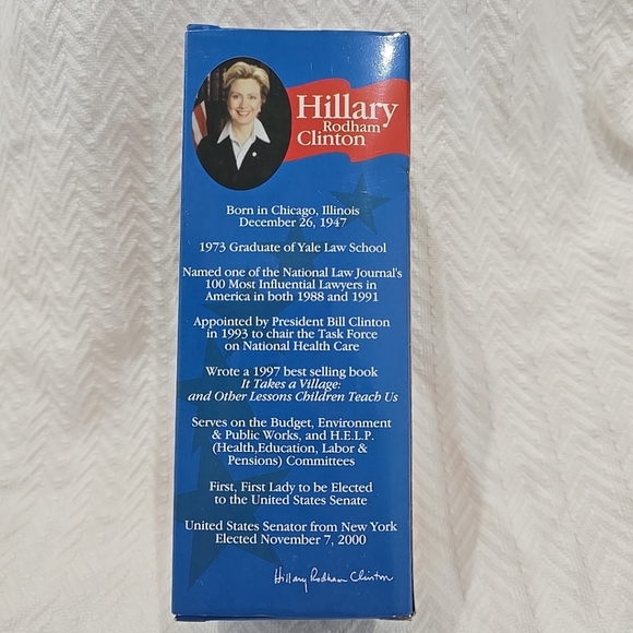 Hillary Rodham Clinton Bobblehead 2016 Edition Royal Bobbles Orig Open Box New - Picture 4 of 7